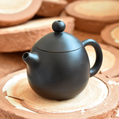 Wuhui Heini Black Dragon Egg Yixing Teapot - Long Dan Zisha Tea Pot 220ml