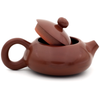 Polished Red/Brown Jianshui Zitao Teapot - Bian Xishi Style - 80ml