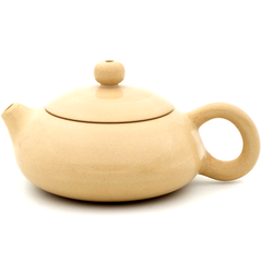 Polished White Jianshui Zitao Teapot - Bian Xishi Style - 110ml