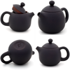 Matte Black Jianshui Zitao Teapot - Long Dan / Dragon's Egg Style - 110ml