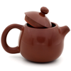 Polished Red/Brown Jianshui Zitao Teapot - Dragon's Egg / Long Dan Style - 110ml