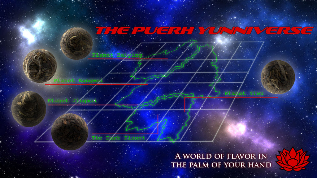 Puerh Yunniverse Exploration Pack - 1x "Space Girls" and 5x Planets Combo