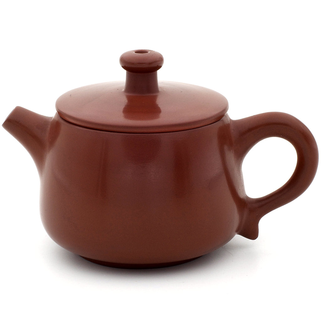 Polished Red/Brown Jianshui Zitao Teapot - Shi Piao Style - 110ml
