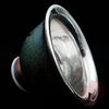 Handmade Silver Cup 80ml - Peacock Texture