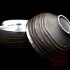 Handmade Silver Cup 60ml - Dark Ocean Wave Texture