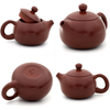 Polished Red/Brown Jianshui Zitao Teapot - Xishi Style - 110ml