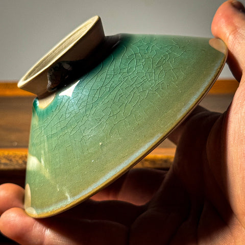 Blue/Green Huaning BIG TEA BOWL - 75ml