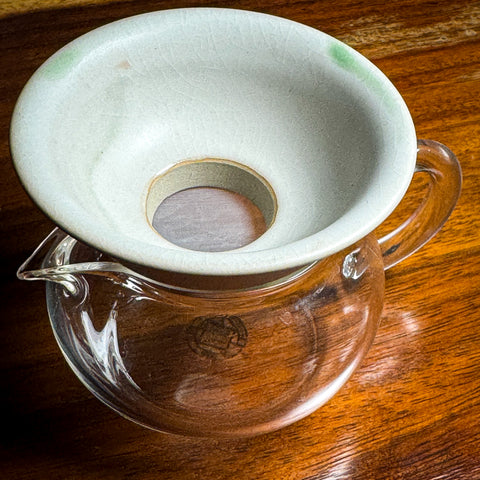 Huaning White Jade Glazed Tea Filter / Strainer