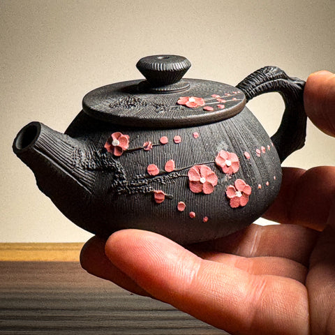 Jianshui Cherry Blossom Teapot - Black Shi Piao Style - 95ml