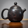 Jianshui Black Lotus Teapot - Dragon's Egg Style