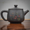 Jianshui Black with Flowers Teapot - 280ml