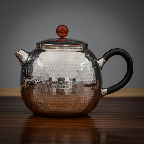 Handmade Solid Silver Gongfu Teapot - 150ml