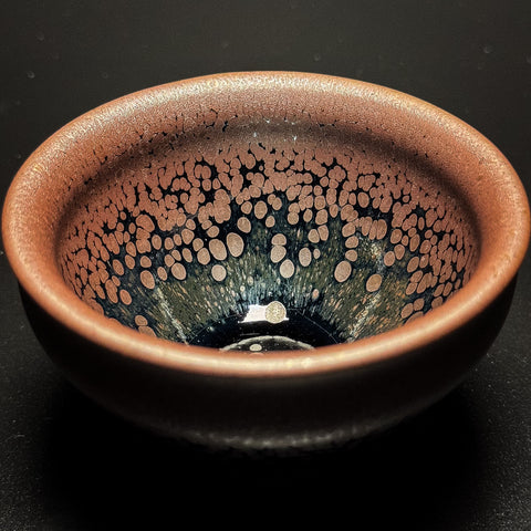 Vintage Wood Fired Jianzhan Teacup #20 80ml "Oil Drop"
