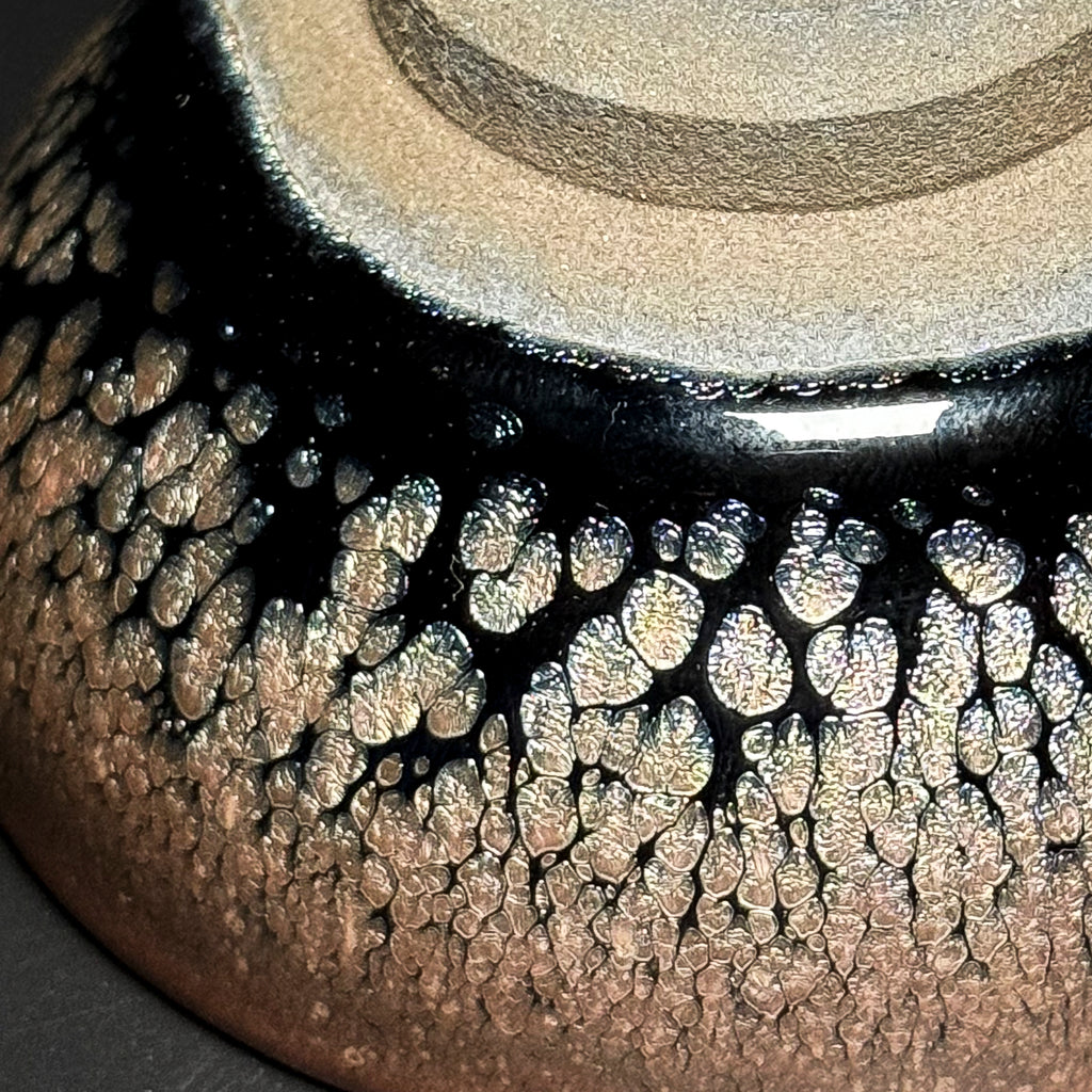 Vintage Wood Fired Jianzhan Teacup #22 40ml "Eye of Heaven"