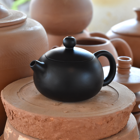 Black Jianshui Zitao Teapot - Xishi Style ~100ml