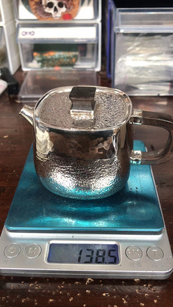 Handmade Solid Silver Gongfu Teapot 170ml